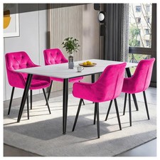Velvet upholstered dining - x,