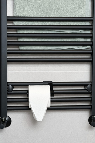 Black toilet roll holder - holder, for