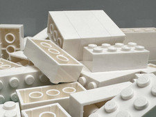 LEGO Brick Classic, 2 x 4 White, No. 3001, 15589, 54534, 72841 / 50 Pieces