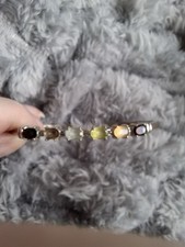 Multi Gem Bangle Sterling