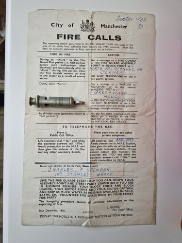 Civil defence whistle - defence,