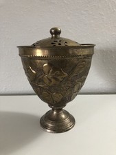 Vtg silver plate - silver, round