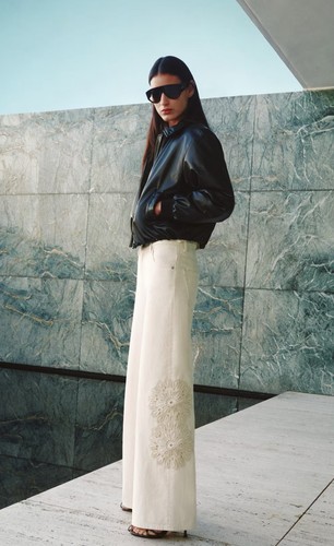 Women cream denim - h&m, women’s