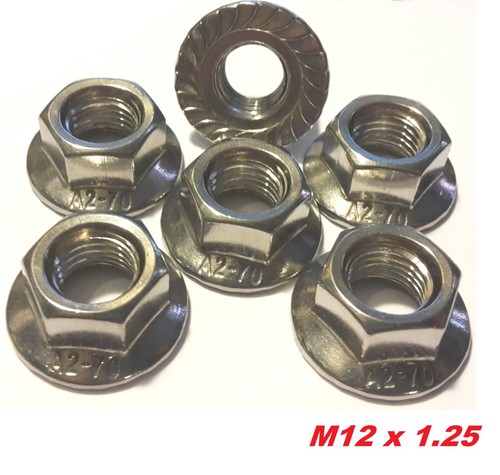 M12 a2 stainless flange - x,