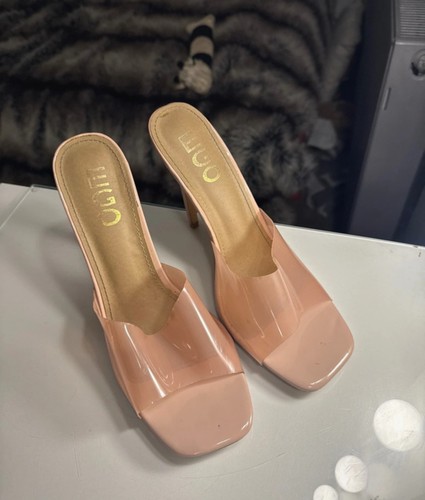 Ego clear pink perspex mule - pink,