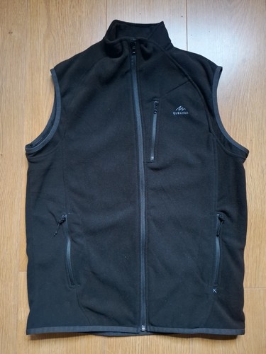 Quechua black fleece gilet - quechua,