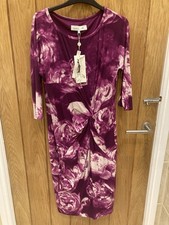 Wine Patterned  Lined Dress