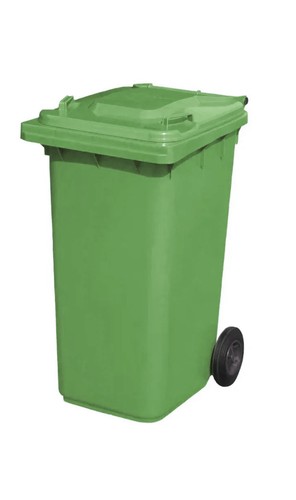 120 litre green wheelie bin - bin,