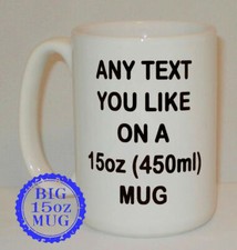 Any Text Or Name On A Big 15oz