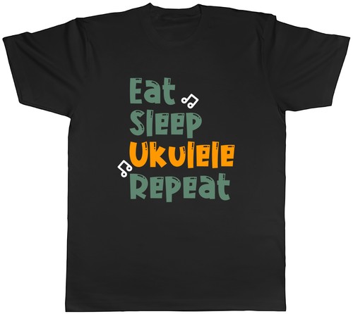 Eat sleep ukulele mens - mens, t-shirt