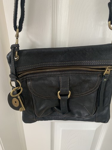 Fossil maddox black leather - fossil,