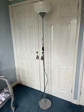 Ikea standard lamp with white bowl uplighter shade