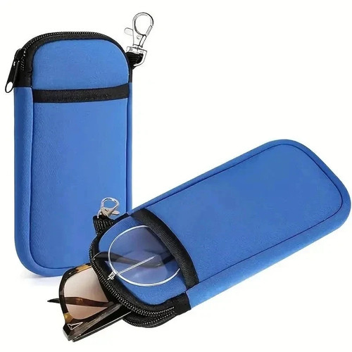 Double pocket glasses case - double,