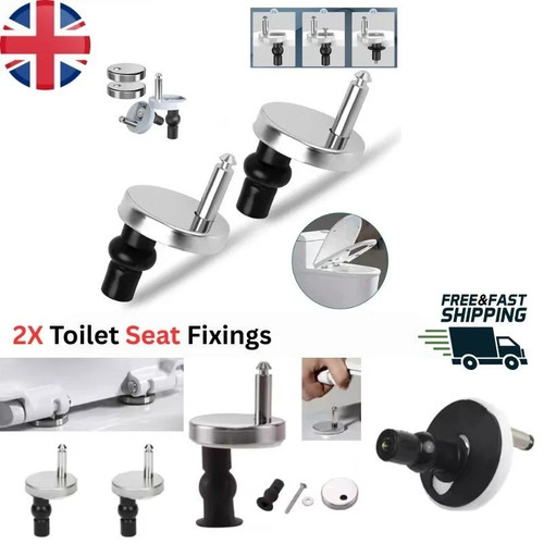 Toilet seat hinge fixings - seat,