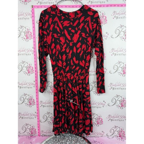 Zara black dress - black, red