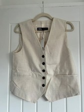Zara Beige Linen Blend