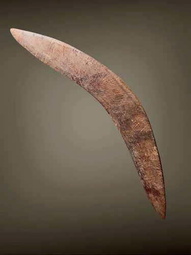 Old aboriginal boomerang - old,