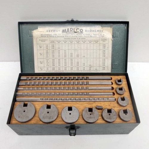 Marlco keyway broach set - marlco,