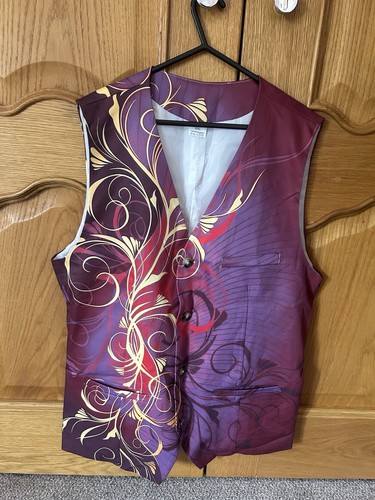 Waistcoat vest purple gold - waistcoat, vest.