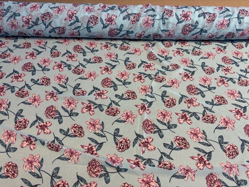 Metres blue pink floral - 5,