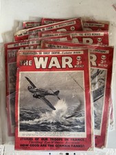 Bundle of 8 Vintage 1940s War Weekly Magazines WW2 Memorabilia