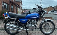 DL53 KAWASAKI KH250 RESTORATION DECALS TANK LOGOS AND STRIPES *BLUE VERSION*