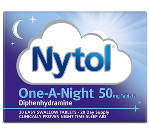 Nytol tablets one night 50mg - nytol,