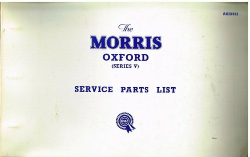 Morris oxford series - series, saloon