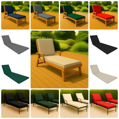 Padded sun lounger cushion - sun,