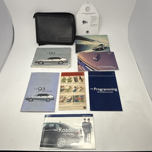 2001 saab owners manual - 93, 9-3