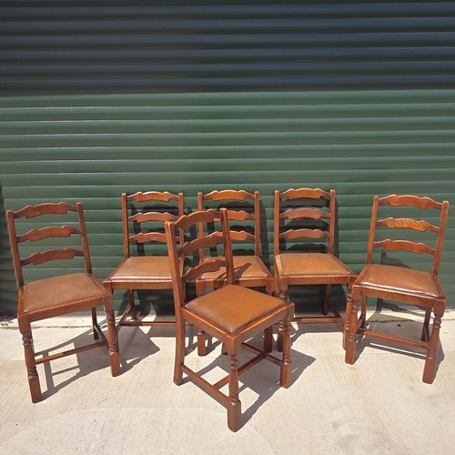 Set vintage ladder back - set, of