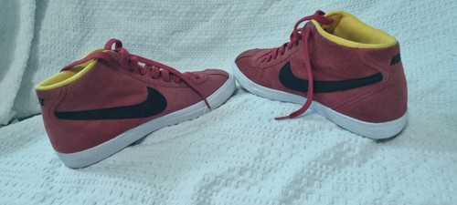 Nike bruin mid suede - suede, red