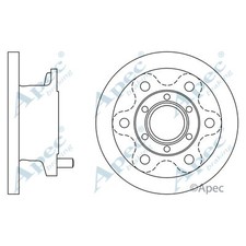 Brake discs solid for iveco - 2x,