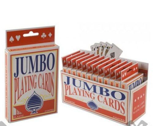 Jumbo playing cards deck - jumbo,
