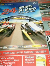 PROGRAMME 2009 LE MANS 24 HOUR AUDI R10 PEUGEOT 908 PESCAROLO JACQUES VILLENEUVE