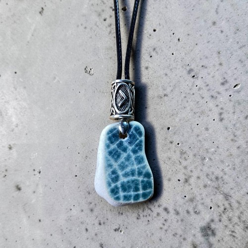 Viking pottery shard necklace - viking,