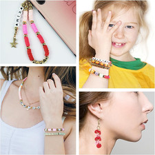 20000 Clay Beads Bracelet Making Kit, 96 Colors 5 Boxes Flat Polymer Clay Heish