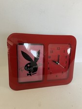 Vintage Playboy Red Playmate Retro Style Clock Photo Frame 2008 - Faulty