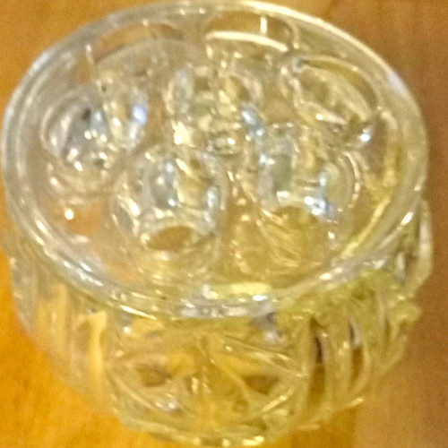 Clear glass rose - glass,