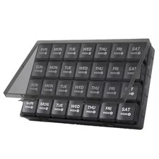 Weekly Pill Box 7 Day 28 Compartment Holder Tablet Organiser Dispenser Storage