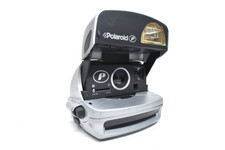 Polaroid 600 Instant Camera Silver - Tested with Film - Working