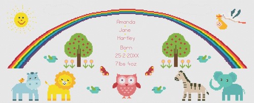 Cross stitch birth - birth, kit