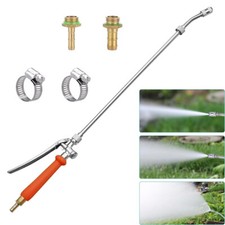 Garden Sprayer Wand With Adjustable Nozzle And Universal Brass Barb-Fittings