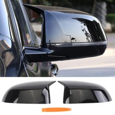 For BMW X3 X4 G01 G02 X5 X6 G05 G06 Glossy BLACK Wing Mirror Cover Caps Case UK