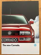 Unissed VW Corrado 16V and G60 Supercharger 1990 UK Market Brochure