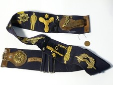 1914-1918 Military Belt with Embroidered Badges Patches & Badges Souvenir CANADA