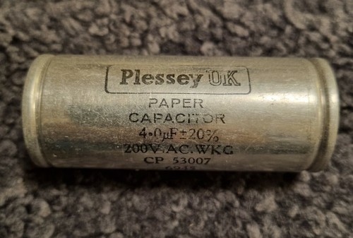 Plessey 0uf 200v cp53007 - plessey, 4.0uf