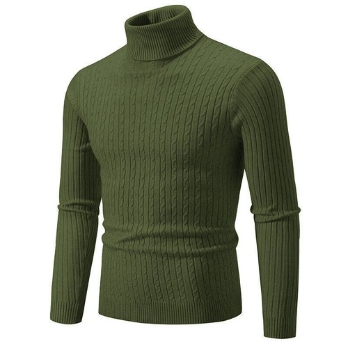 New mens knitted turtle roll - new,
