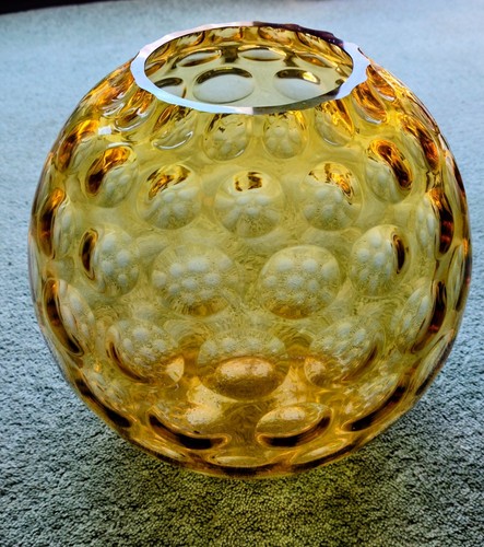 Borske sklo amber art glass - sklo,