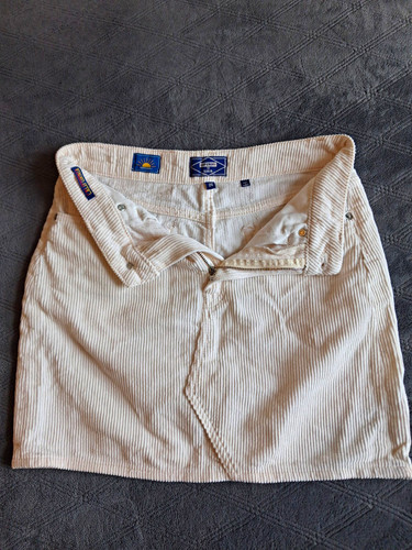 Superdry beige corduroy mini - superdry,